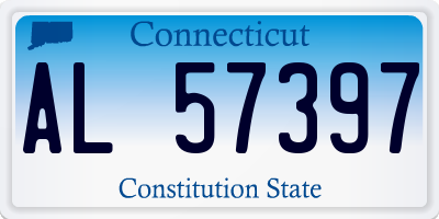 CT license plate AL57397