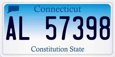 CT license plate AL57398