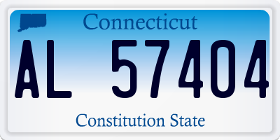 CT license plate AL57404