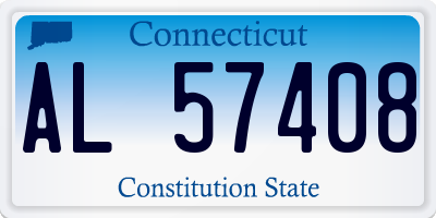 CT license plate AL57408