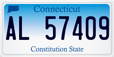 CT license plate AL57409