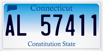 CT license plate AL57411