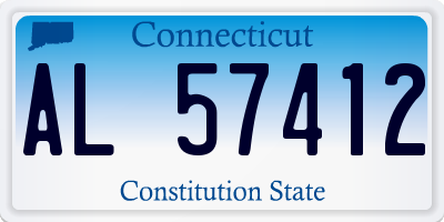 CT license plate AL57412