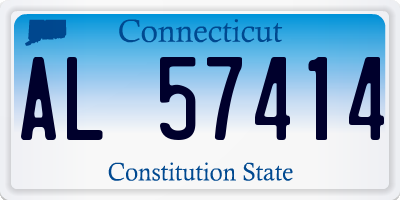 CT license plate AL57414