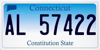 CT license plate AL57422