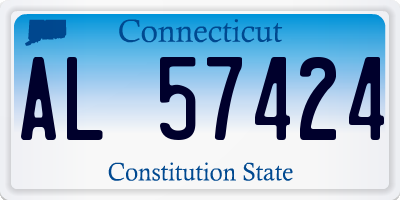 CT license plate AL57424