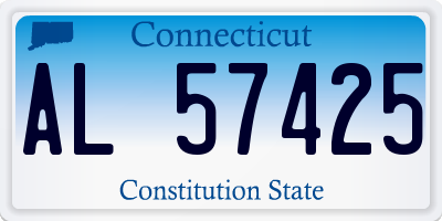 CT license plate AL57425