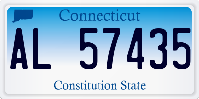 CT license plate AL57435