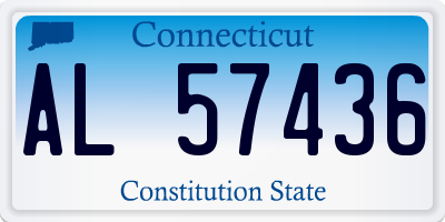 CT license plate AL57436