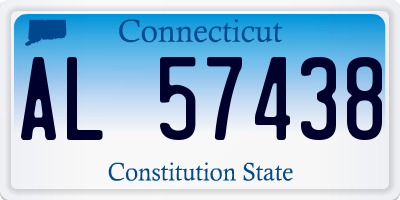 CT license plate AL57438