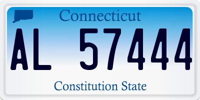 CT license plate AL57444