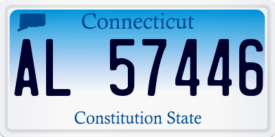 CT license plate AL57446