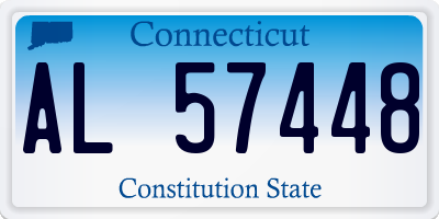 CT license plate AL57448