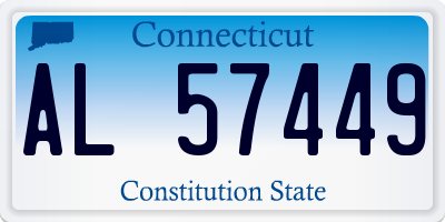 CT license plate AL57449