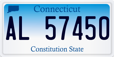 CT license plate AL57450