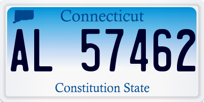 CT license plate AL57462