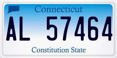CT license plate AL57464
