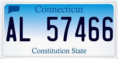 CT license plate AL57466
