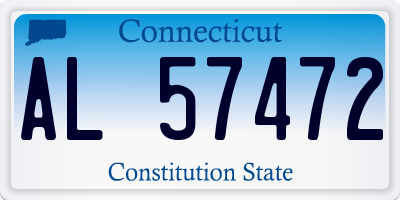 CT license plate AL57472