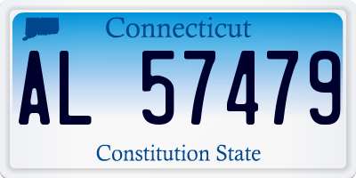 CT license plate AL57479