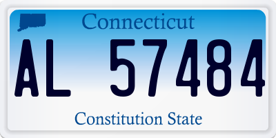 CT license plate AL57484