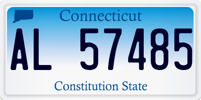 CT license plate AL57485