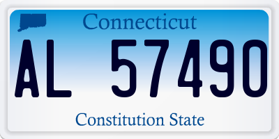 CT license plate AL57490