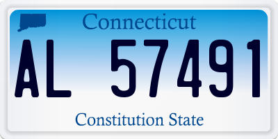 CT license plate AL57491