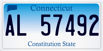 CT license plate AL57492