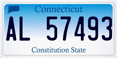 CT license plate AL57493