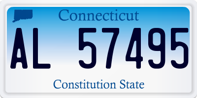 CT license plate AL57495