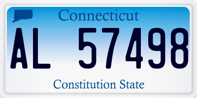 CT license plate AL57498