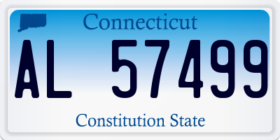 CT license plate AL57499