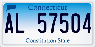 CT license plate AL57504