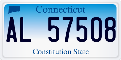 CT license plate AL57508