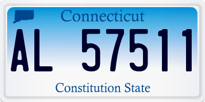 CT license plate AL57511