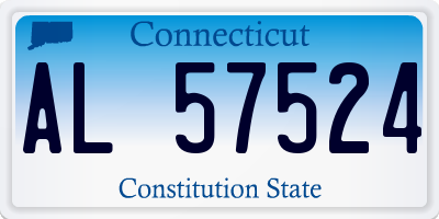 CT license plate AL57524