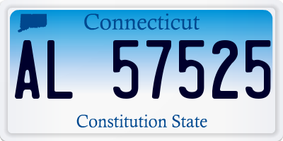 CT license plate AL57525