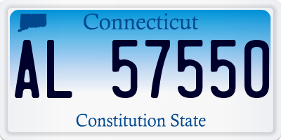 CT license plate AL57550