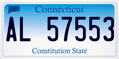 CT license plate AL57553