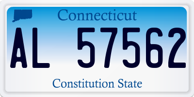 CT license plate AL57562