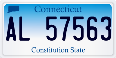 CT license plate AL57563