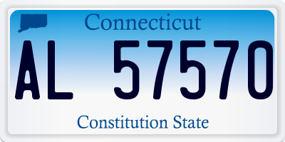 CT license plate AL57570