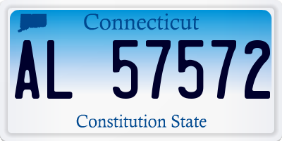 CT license plate AL57572
