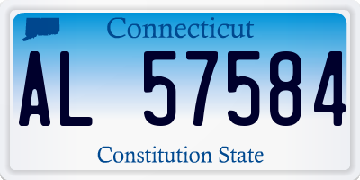 CT license plate AL57584