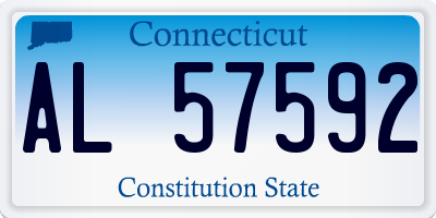 CT license plate AL57592