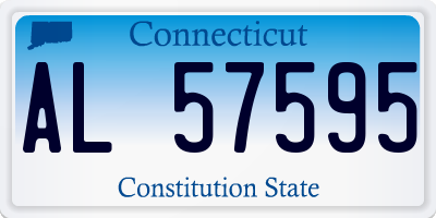 CT license plate AL57595