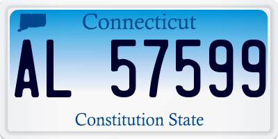 CT license plate AL57599