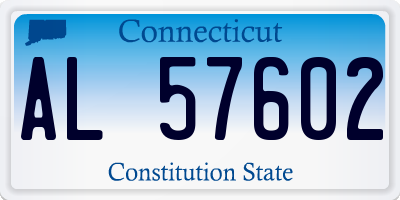 CT license plate AL57602