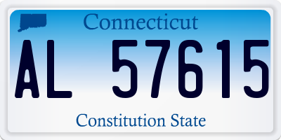 CT license plate AL57615
